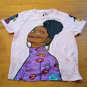 Kids Graphic T-Shirt - Pink and Purple